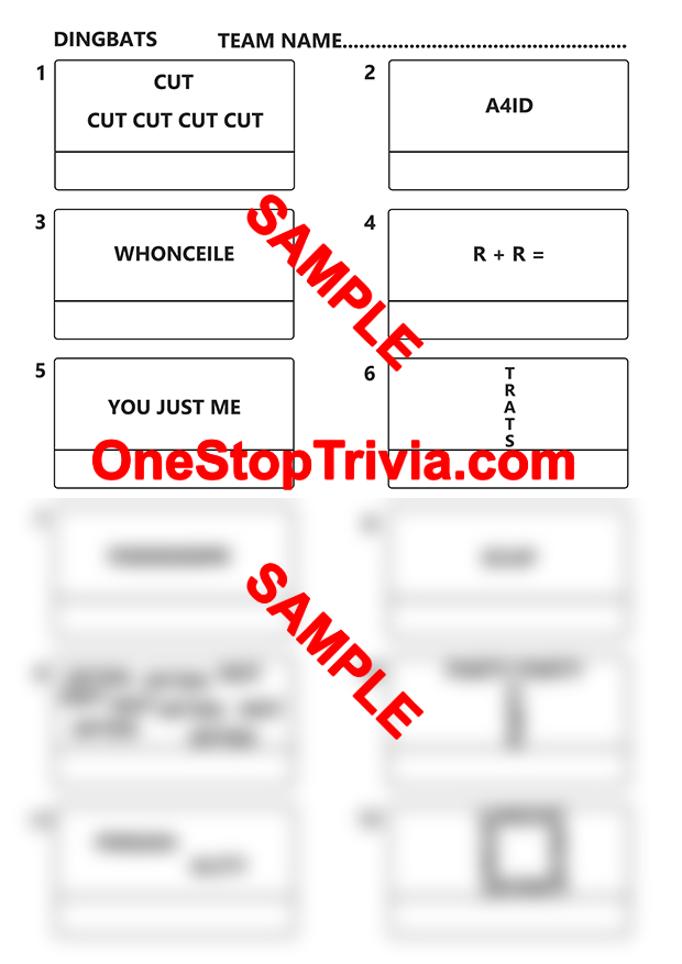 Quiz watermarked image preview